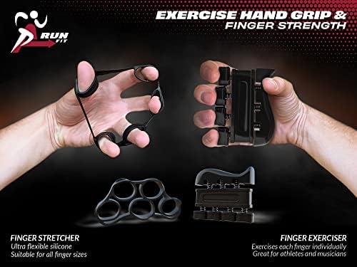 Um fortalecedor de aperto manual de execução com contador - Trainer de força de aderência, exercício de dedos, maca de dedos,