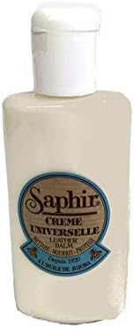 Saphir Crème Universelle Shoes Polish-Creme universal neutro-Balm de couro para reparo e brilho com óleo Jojoba & Beeswax-Creme