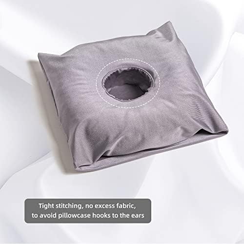 Travesseira para travesseiro de piercing na orelha, travesseiros hipoalergênicos de fibra de bambu 11 *11, travesseiros de