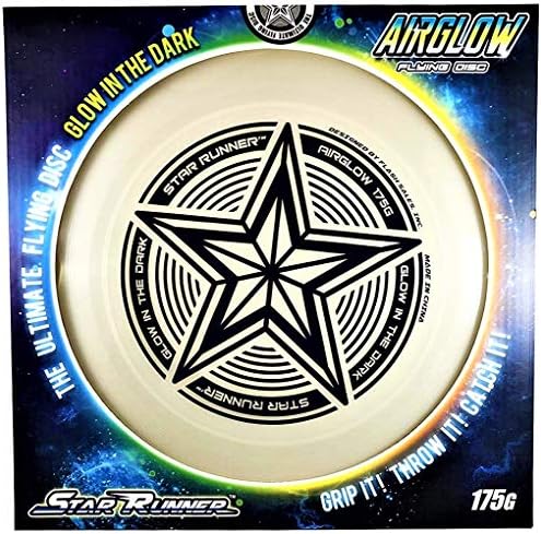 Ingear Ultimate Frisbee disco 175g Disco voador brilhante: 175 gramas de estrela do brinquedo escuro para crianças, adultos, final, cães
