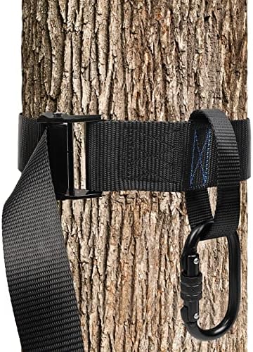 Cinta de arnês de segurança tira - escalada de árvores - Quick, fácil e silencioso de usar para caça e escalada de árvores, suspensão de veados, acessórios para suporte de árvores