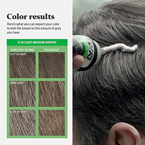 Apenas para homens H-30 de cabelo marrom leve-médio-médio