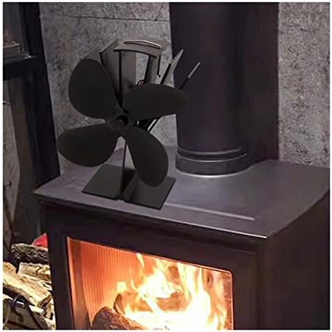 Syxysm Chimney Fumante sem eletricidade 4 Blades Botão fogões de madeira Fan Fan Laride da lareira ecológica acionada pelo calor