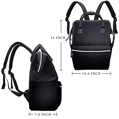 Bolsas de fraldas de metal escovado mochila mamãe mochila de grande capacidade Bolsa de enfermagem de bolsa de enfermagem para cuidados com o bebê