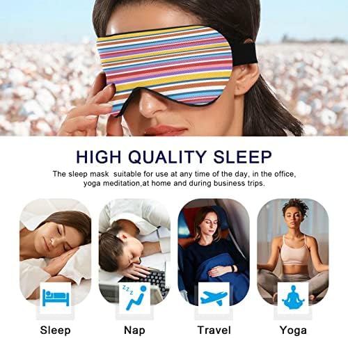 Máscara de olhos para dormir respirável, capa de sono de olho fresco para descanso de verão, vendimentos elásticos