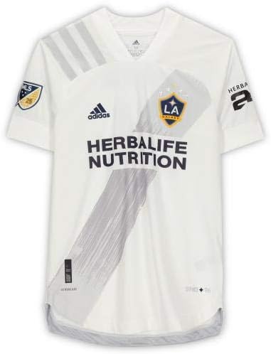 Rolf Feltscher La Galaxy Autografou Match Usado 25 White Jersey da temporada de 2020 MLS - camisas de futebol autografadas