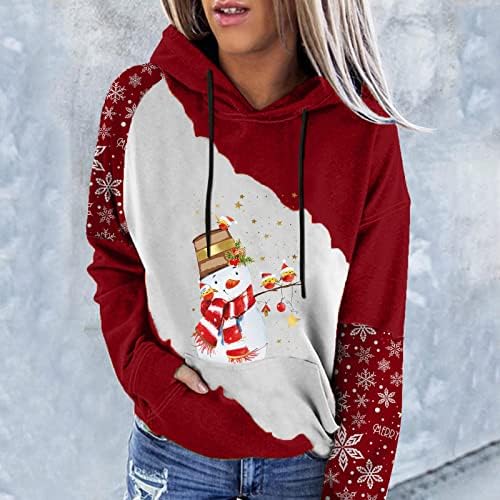 Amiley Womens Christmas Tops Womens Christmas Christmas Swetons para mulheres engraçadas