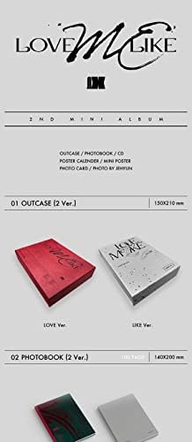 Ômega x love -me como 2º mini -álbum Conteúdo+mensagem fotocard+rastreamento kpop selado