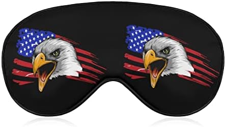 Bald Eagle USA Slorma máscara de sono macia máscara ocular portátil com alça ajustável para homens mulheres