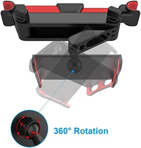 Guangming - Montagem do apoio de cabeça do carro, montagem de comprimido ajustável em 360 °, suporte universal para o banco