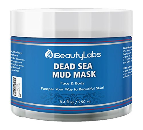 Ibeautylabs Face e Corpo Máscara de lama do mar morto - máscara de lama de qualidade de spa para tratamento de acne e remoção