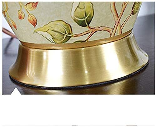 N/A Ceramic Table Lamp- Lvic de mesa de cobre Cerâmica sala de estar cerâmica luminária de cabeceira de cabeceira lâmpada de lâmpada de mesa luminária de mesa novo chinês