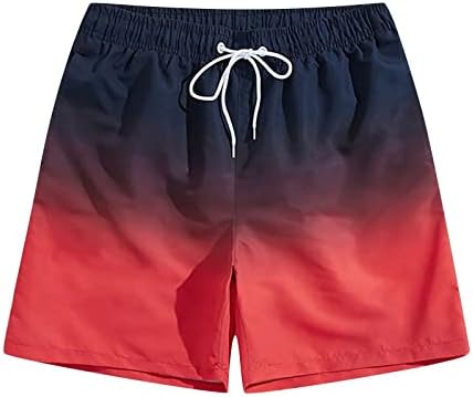 Shorts de natação masculinos, natação masculina de secagem rápida com shorts de praia de malha com bolsos