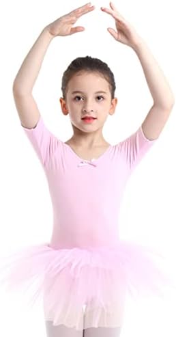 Runhomal Kids Girls Ballet Dance Tutu Dress Modern Jazz Latin Dance Roupet Skirted Letard Dancewear