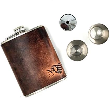 AChernar personalizado Vintage Leather Alcool Flask. para cruzeiro