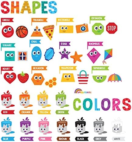 Sproutbrite Shapes Cores Bulletin Board Paper Cutouts