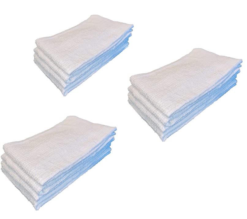Bakn 12-pacote algodão de algodão de qualidade toalhas, 16x19 polegadas, 18oz onças