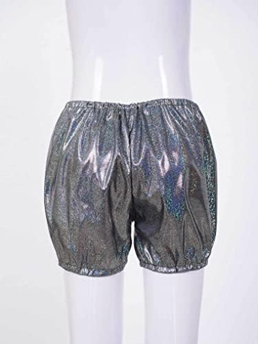 Bloomer shorts de bloomer shorts para esportes, uniformes escolares de dança short sparkle glitter cansando de fundo