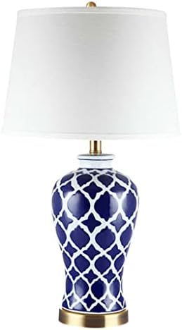 UXZDX Classical Porcelain Ceramic Table Lamp para sala de estar Estudo de quarto de cabeceira da cabeceira decoração de casa leve