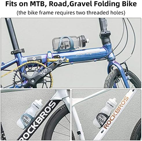 Rockbros Bike Water Bottle Gage Holder de liga leve de alumínio Alumínio Bicicleta Gaiolas de garrafas de água Boleteiras seguras de retenção