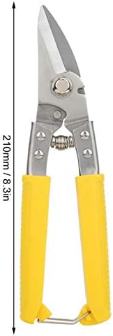 Oumefar amarelo aço inoxidável chapas metal snip polimento fino multifuncional alicate de eletricista para cortar artesanato
