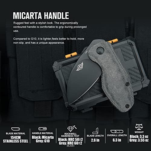 Oknife Parrot dobrando o pacote de facas de bolso EDC com otáculo 2 mini Ti Edc Pry Bar e Gaur Dobing Pocket Pocket Knife