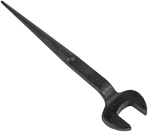 Klein Tools 3214 Spud Chave, 1-5/8 polegada de abertura nominal, parafuso de 1 polegada para porca pesada dos EUA