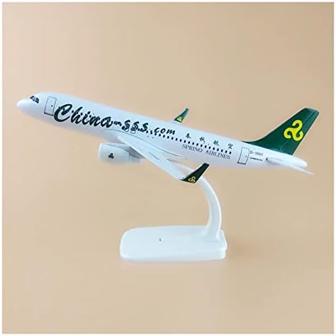 Modelos de aeronaves modelo de aeronaves de liga de 20 cm para companhias aéreas internacionais SSS Spring Airlines Airbus 320 A320 Modelo de aeronave Presente gráfico