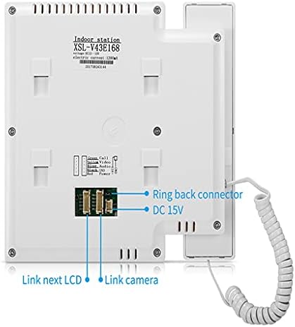 HMGGDD 4,3 polegadas de vídeo com fio do sistema de telefonia visual de intercomunicação visual com 1 monitor+1 * 700tvl câmera