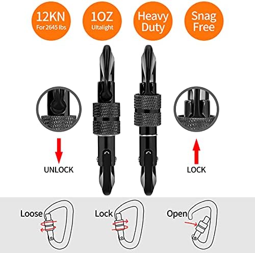 Clipes de bloqueio leve de bloqueio de Lightweight, montes de serviço, caribeans de classificação x3/12kn/2645 libras