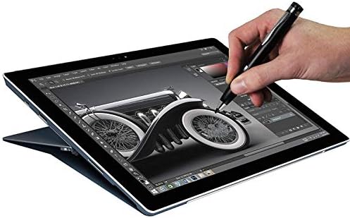 Broonel Black Mini Fine Point Digital Active Stylus Pen compatível com o laptop Dell 15 7000 15,6 polegadas 2 em 1