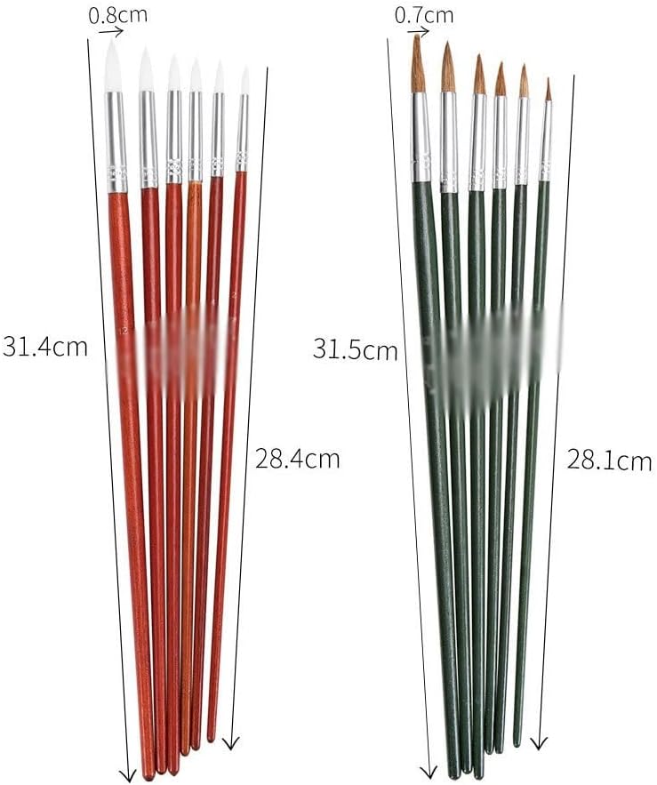 ZSEDP 36 Preça de cortina de caneta conjuntos de pincel de haste de tolo
