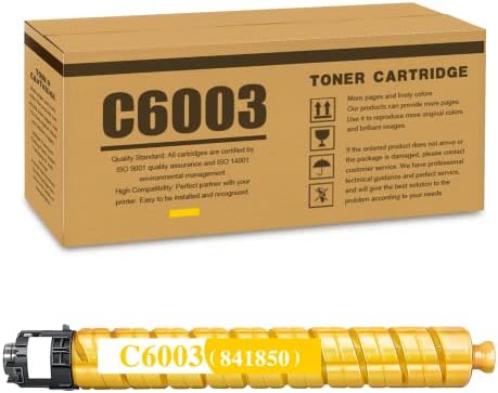 1-PACK C6003 841850 Substituição do cartucho de toner amarelo para Ricoh C6003 MP C4503 MP C5503 MP C6003 Impressora.