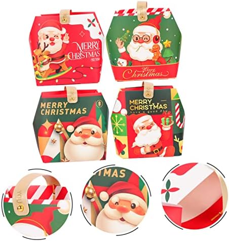 PretyZoom 32 PCs Candy Holiday Kraft Leather Envelhing Casos de design favores para Dasa Goodie Cuake embrulhando dando armazenamento