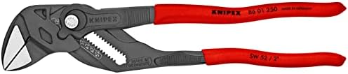 Ferramentas de Knipex - Chave de alicate, acabamento preto, 10 polegadas e 86 09 250 V01 Ferramentas - Protetores da mandíbula para