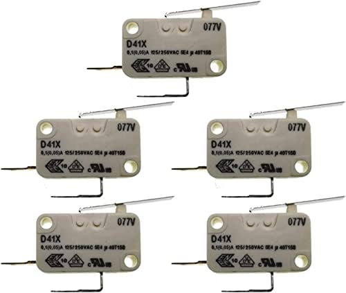 Micro-Switches Shubiao 5pcs D41X Micro-Switch D41 0.1A250V 125-250VAC 5E4 40T150