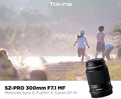 Tokina SZ Pro 300mm f/7.1 Reflex Mf Lente CF para Fujifilm X, Black