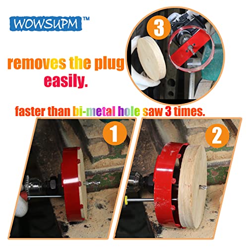 Kit de instalação de iluminação embutida wowsupm 4,4-3/8,6-3/8,6-7/8 ”Hole de areia de carboneto de areia cortando madeira,