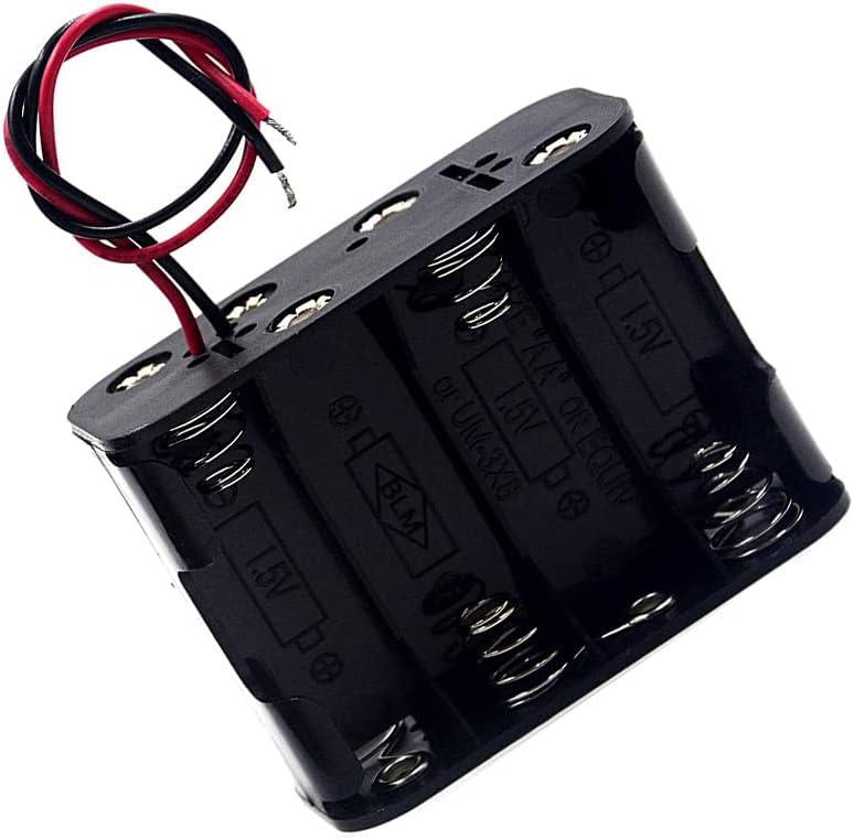 AIMPGSTL 2PCS 8 x 1,5V AA Caixa de caixa da bateria