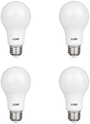 LUNO A19 Bulbo LED não minimível, 9,0W, 800 lúmens, 2700k, base média, UL certificada