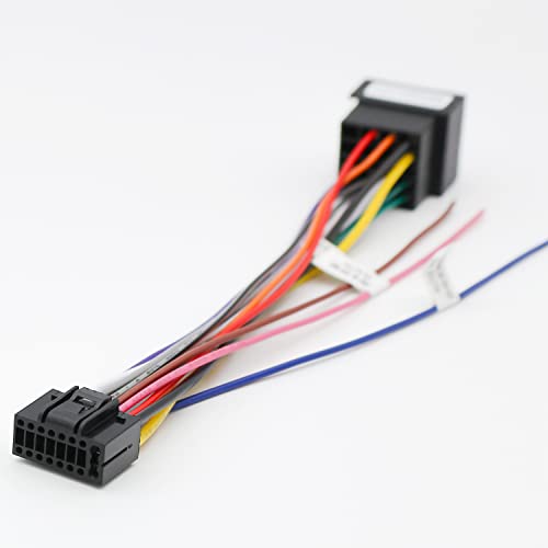Fiegromech 16 Pin Car Radio Firing Cable com substituição de soquete ISO para adaptador de alto -falante estéreo VW/Jetta/Passat