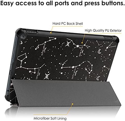 Caso Kuroko para o novo Fire HD 10 e Fire HD 10 Plus Tablet - Ultra Lightweight Slim Stand Tampa Automática/Sono