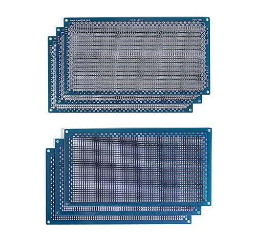 Placa QuickStep 3pcs - Equipada com padrões para conexão rápida e fácil - 6,8in x 3,6in PCB Dupla lados protótipos de