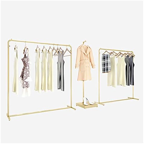 Rail de roupa continental de ferro, moda elegante para roupas, durável / dourado / 120cm