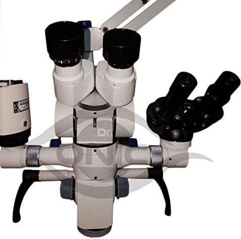 Microscópio odontológico assistente 5 etapas, tipo de piso, 0-180 ° Inclinável, tela de LED, câmera HD, divisor de feixe,