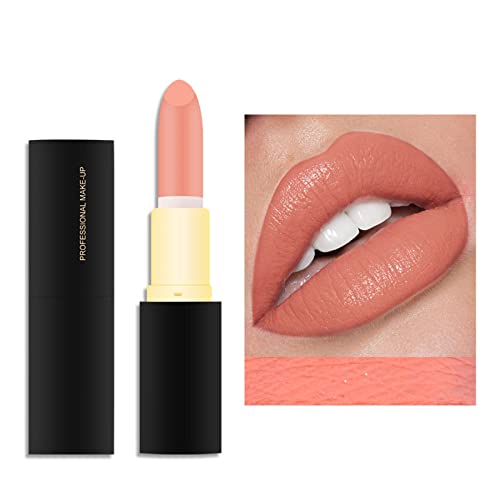 Lipstick vintage 24 cores de veludo batom liso de longa duração e impermeabilização non stick copo nude lip makeup presente para