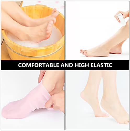 Meias de cura de meias secas, amolecendo suavizando anti-sotaque anti-rachaduras cuidados protetores de silicone e prevenção de clareamento para meias hidratantes de loção para loção de salto les