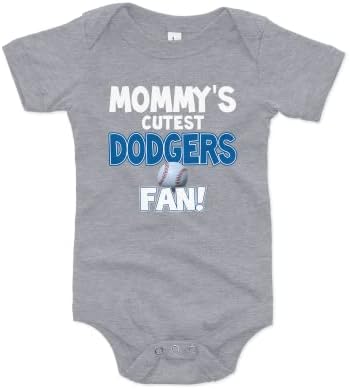 Nanycrafts Baby's Mommy's Cut Dodgers Bodysuit de fã, fã de Baby Dodgers
