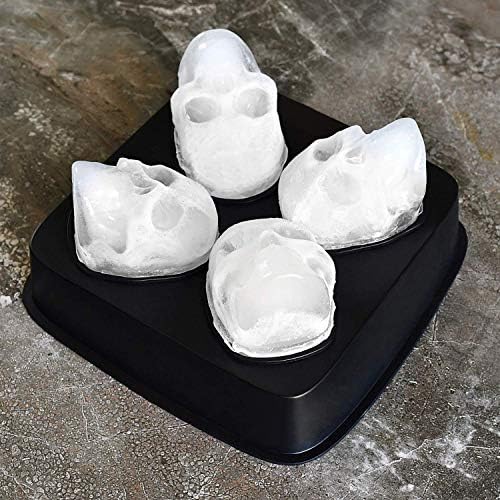 Bandeja de molde de cubo de gelo grande em forma 3D, fabricante de gelo de silicone empilhável para bebedores de uísque, barmen, trocas