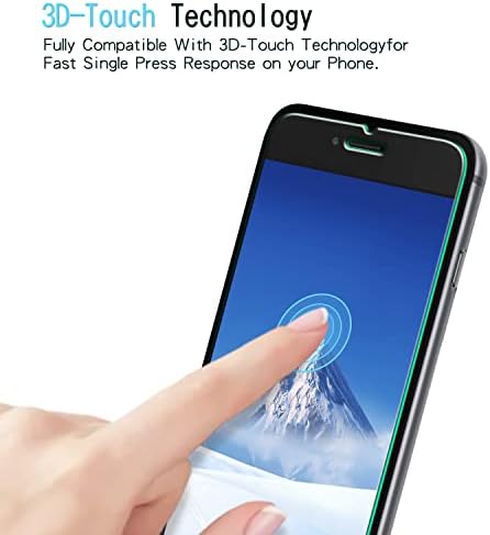 Kareen [2-Pack] projetado para iPhone SE 3, SE 2022 / iPhone SE 2, SE 2020 Protetor de tela de vidro temperado, dureza 9H, instalação fácil de bolhas e fácil